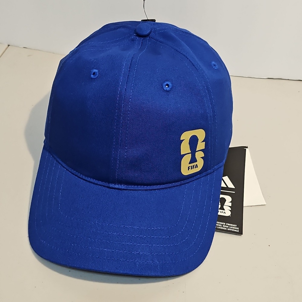 2026 FIFA World Cup Official Emblem Cap Blue Soccer/ Football Adjustable